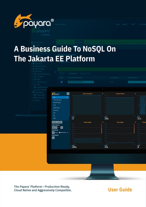 Guide front cover 'A Business Guide to NoSQL on the Jakarta EE Platform'