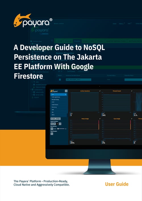 Guide front cover A Developer Guide to NoSQL Persistence on the Jakarta EE Platform with Google Firestore