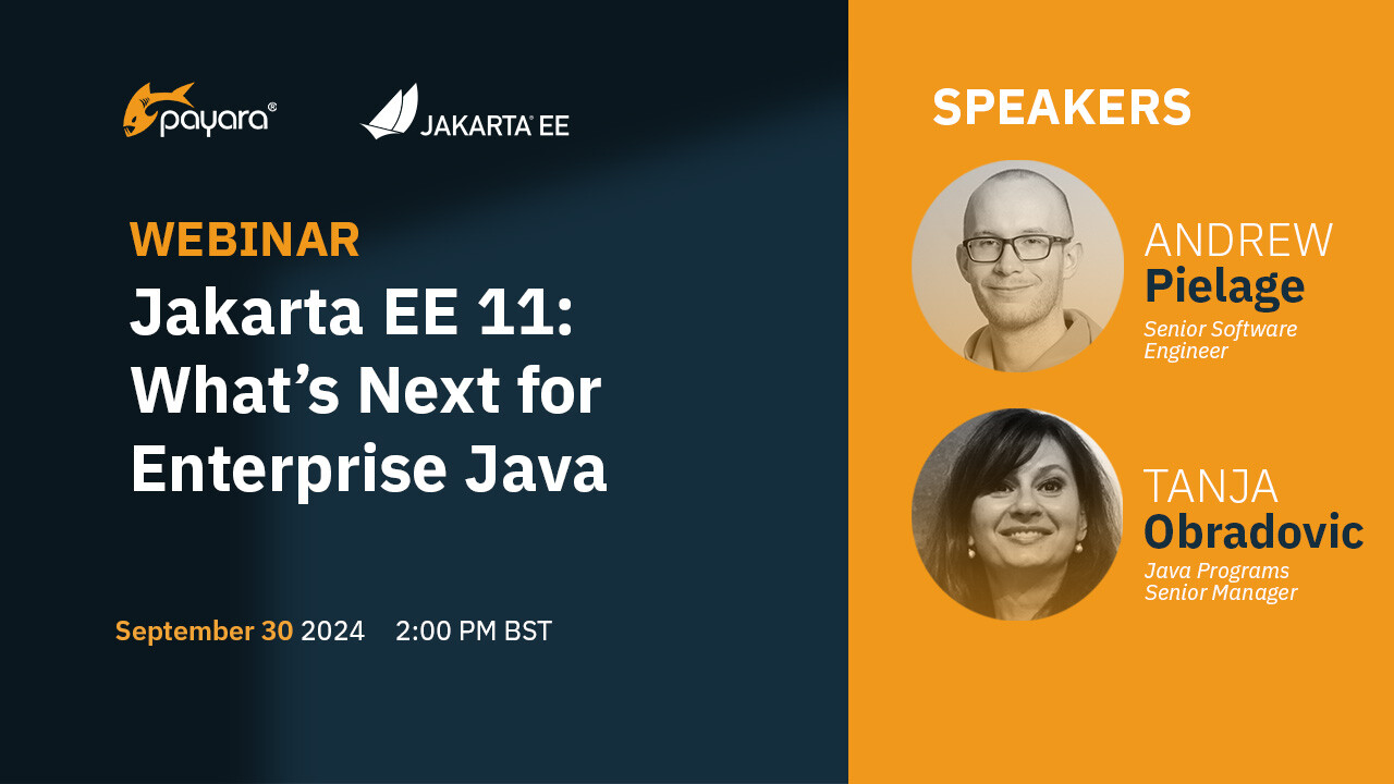 Jakarta EE 11 Whats next for eneterprise Java webinar image