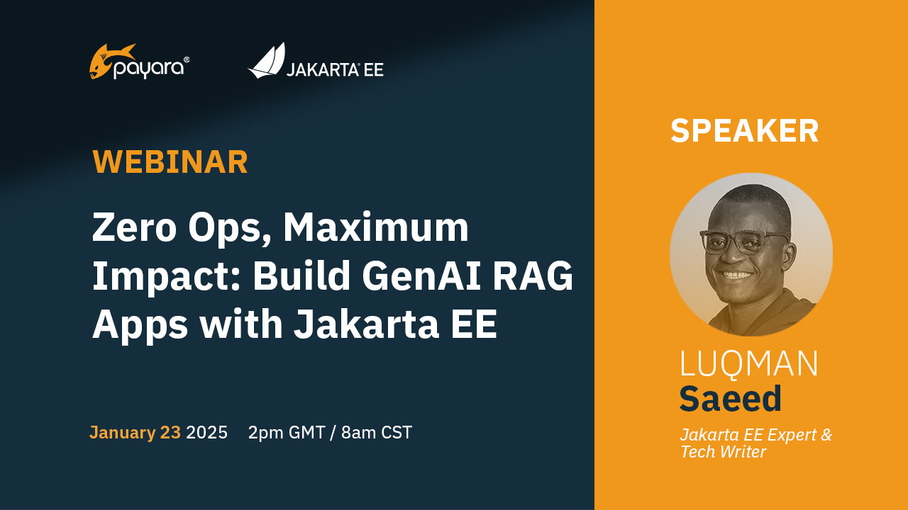 Webinar Image - Build GenAI RAG Apps with Jakarta EE