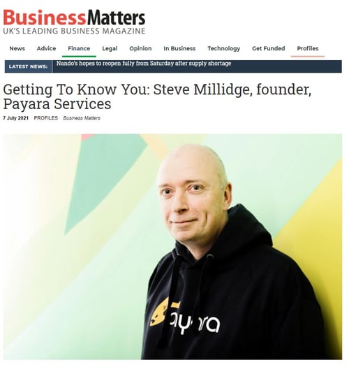 Getting to Know you Steve Millidge 