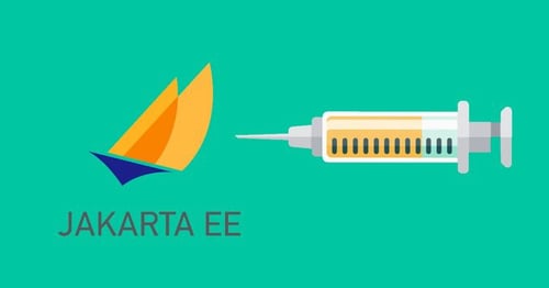 Jakarta logo and injection image
