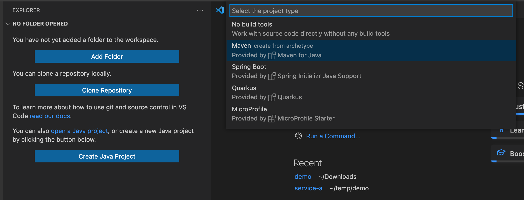 vscode-new-project