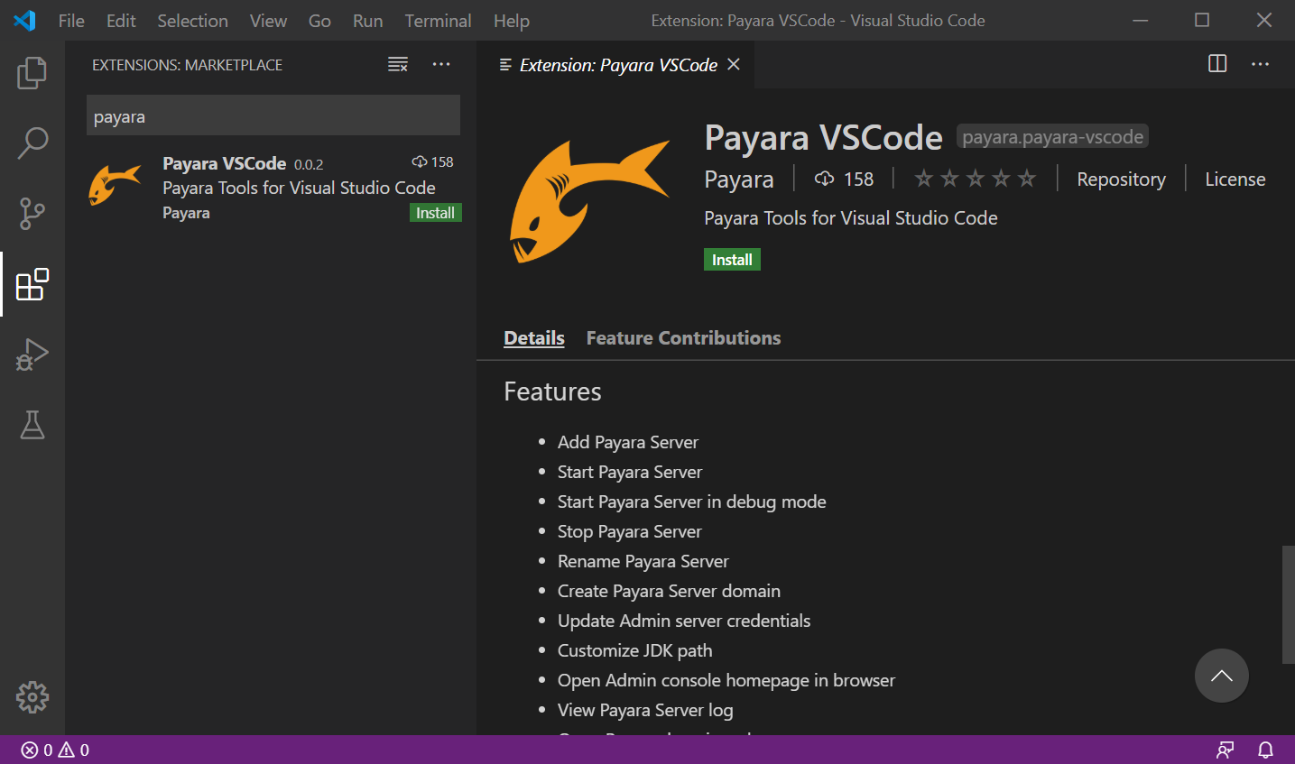 Add Payara Server 5 to the Visual Studio Code Tutorial