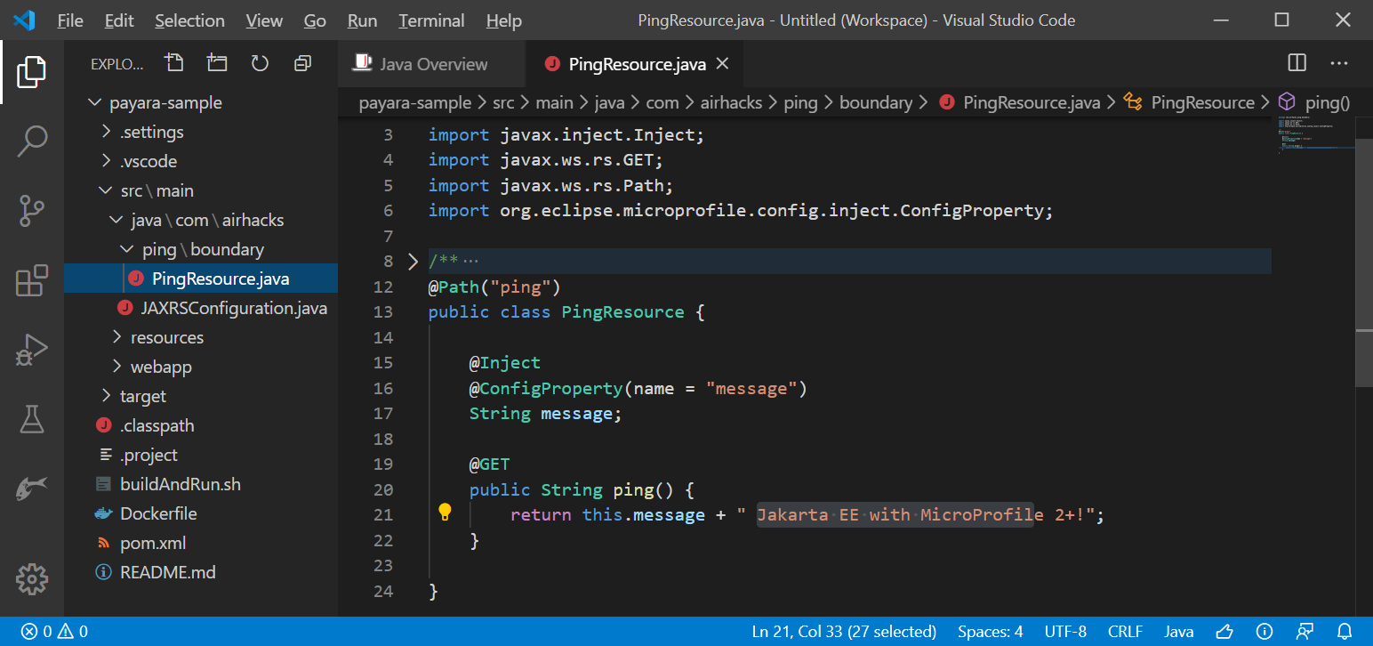 visual studio code java practice project build