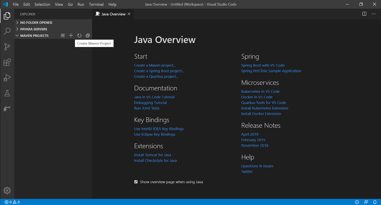 visual studio code java maven