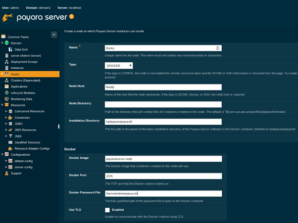 Payara Admin Console