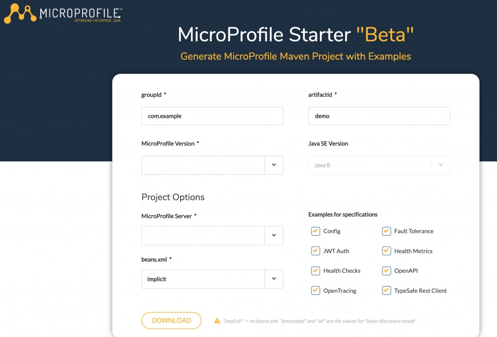 microprofile-starter