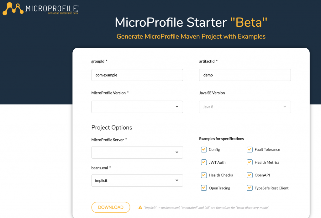 Microprofile java sale